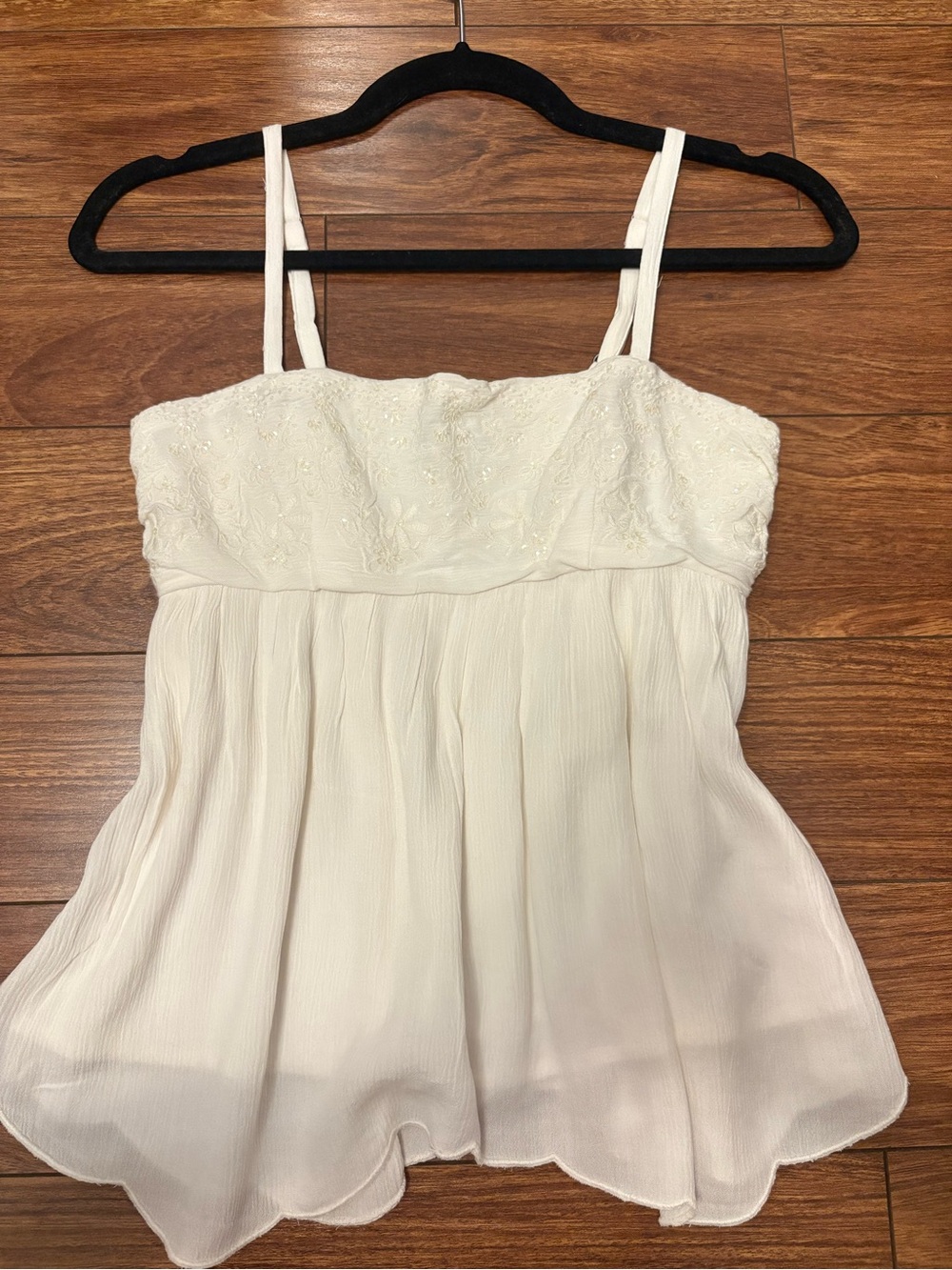 Hollister Sequin Embroidered Top